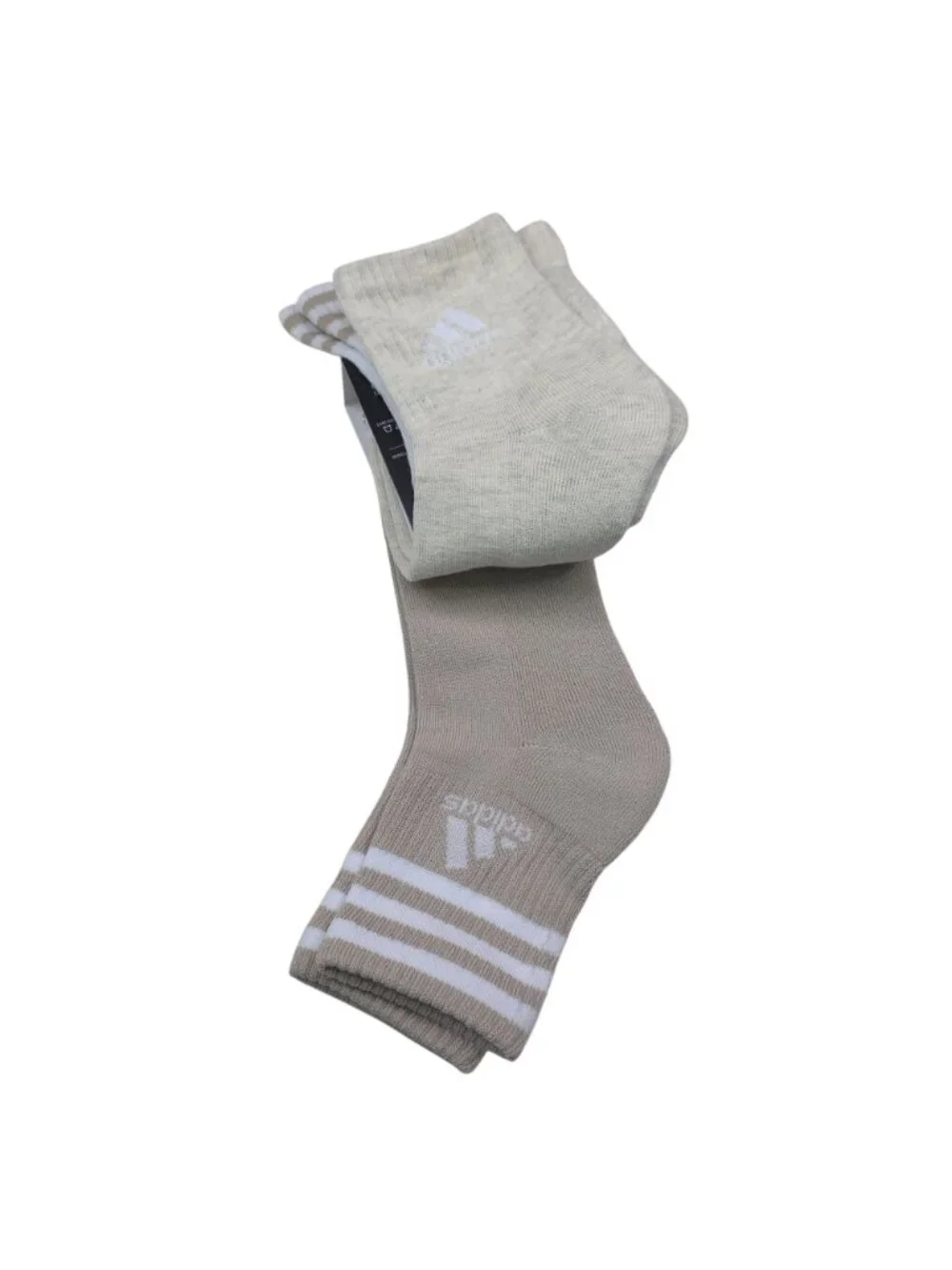 Adidas Womens ClimaCool Cushioned High Quarter Socks 3-Pack Shoe Size 5-10